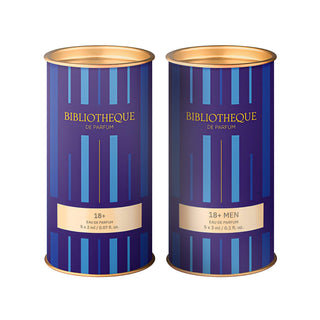 18+ & 18+ Men 10x3мл — набір міні-ароматів для неї та для нього з чуттєвими мускусними нотами.